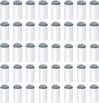 Pengxiaomei 40pcs Slip On Pool Cue Tips, 2 Sizes Billiard Cue Tips Slip-On Cue Tip Pool Cue Tips Replacement Kit 12mm/13mm, Each Size 20pcs