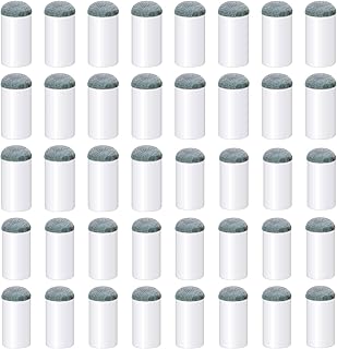 Pengxiaomei 40pcs Slip On Pool Cue Tips, 2 Sizes Billiard Cue Tips Slip-On Cue Tip Pool Cue Tips Replacement Kit (12mm/13mm, Each Size 20pcs)