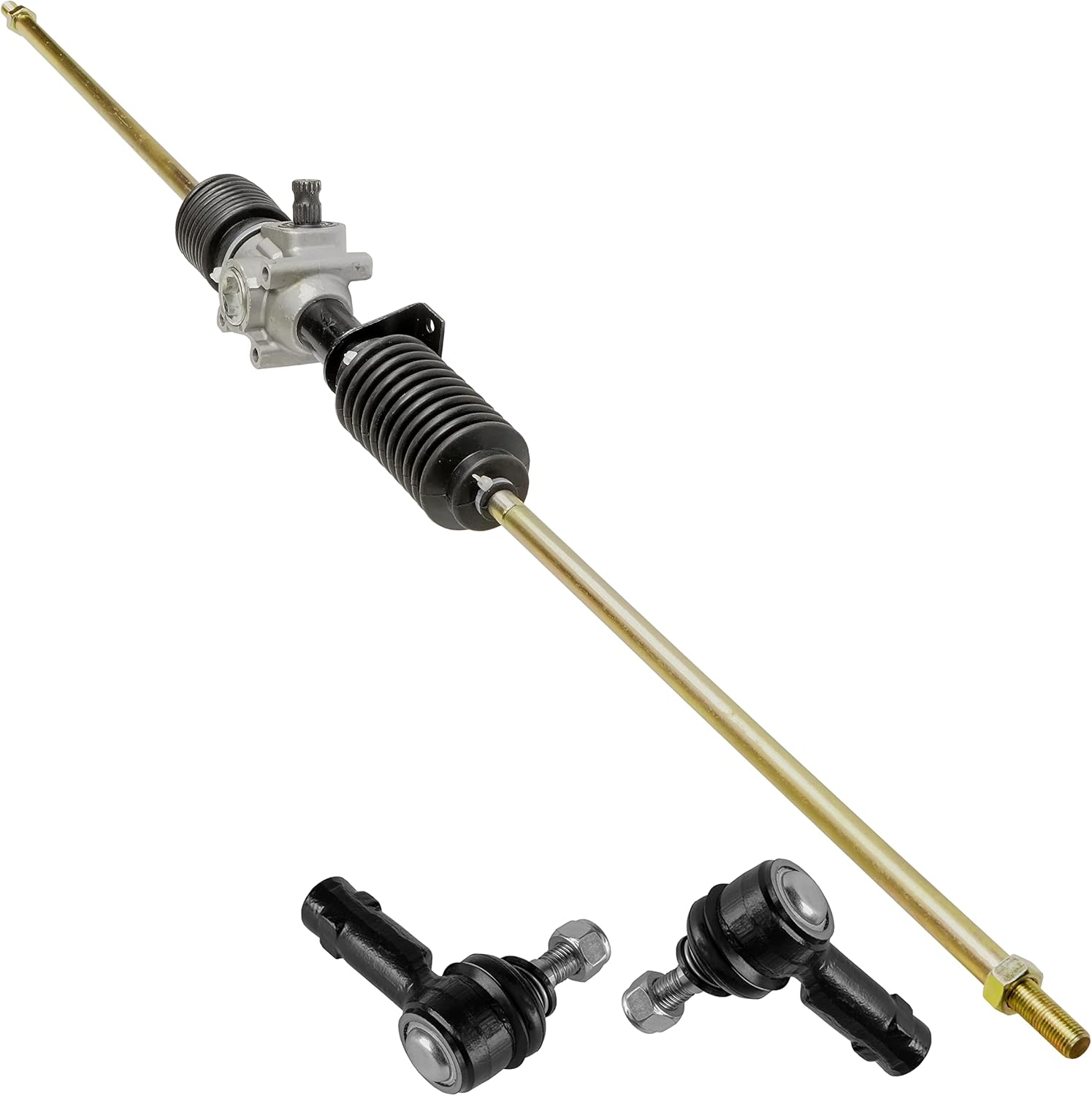 Caltric Rack And Pinion with Tie Rod Ends Compatible with Polaris RZR XP 4 TURBO 2016