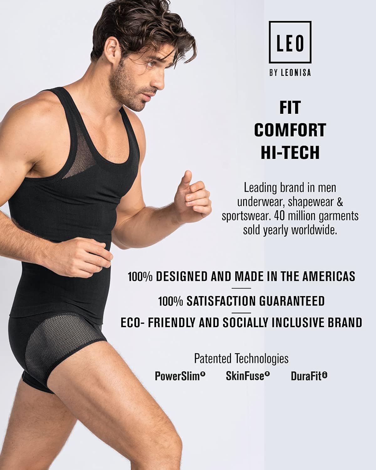 Vista 6 de Faja moldeadora para hombre de la marca Leo