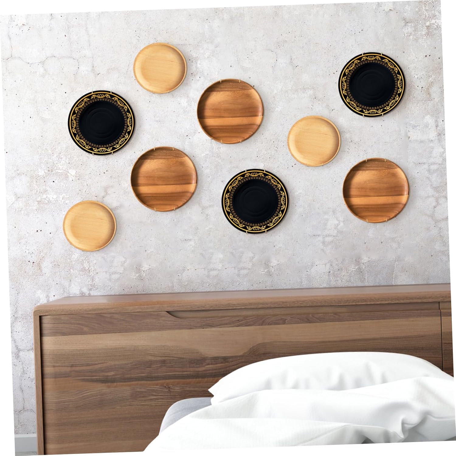 12pcs Invisible Spring Plate Hangers Wall Display Holders for Decorative Plates Easy Installation with Wall Hooks Secure and Discreet Design for Home