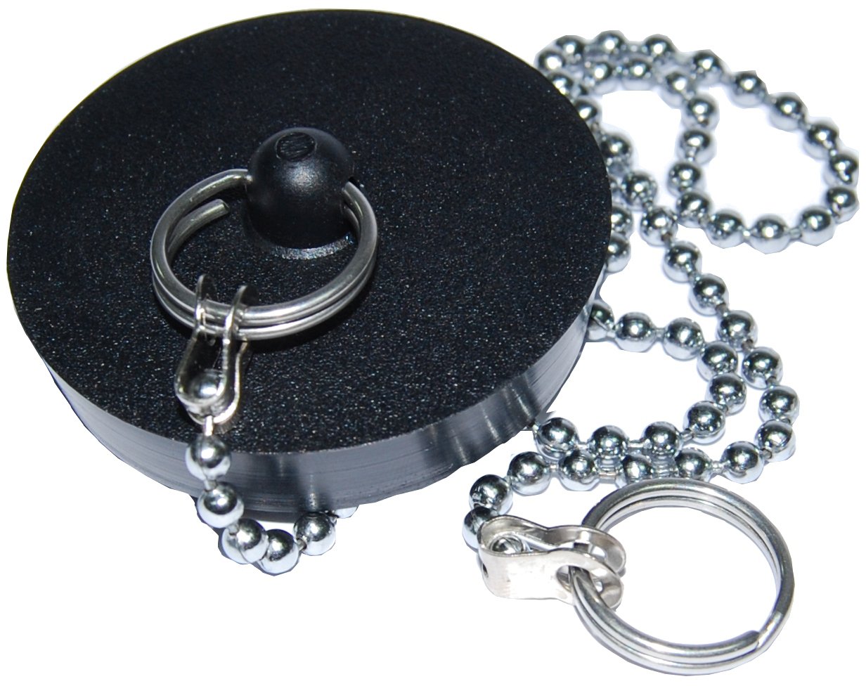 Bouchon de Lavabo en Caoutchouc Ø40 avec Chaîne 30 cm - Boutté