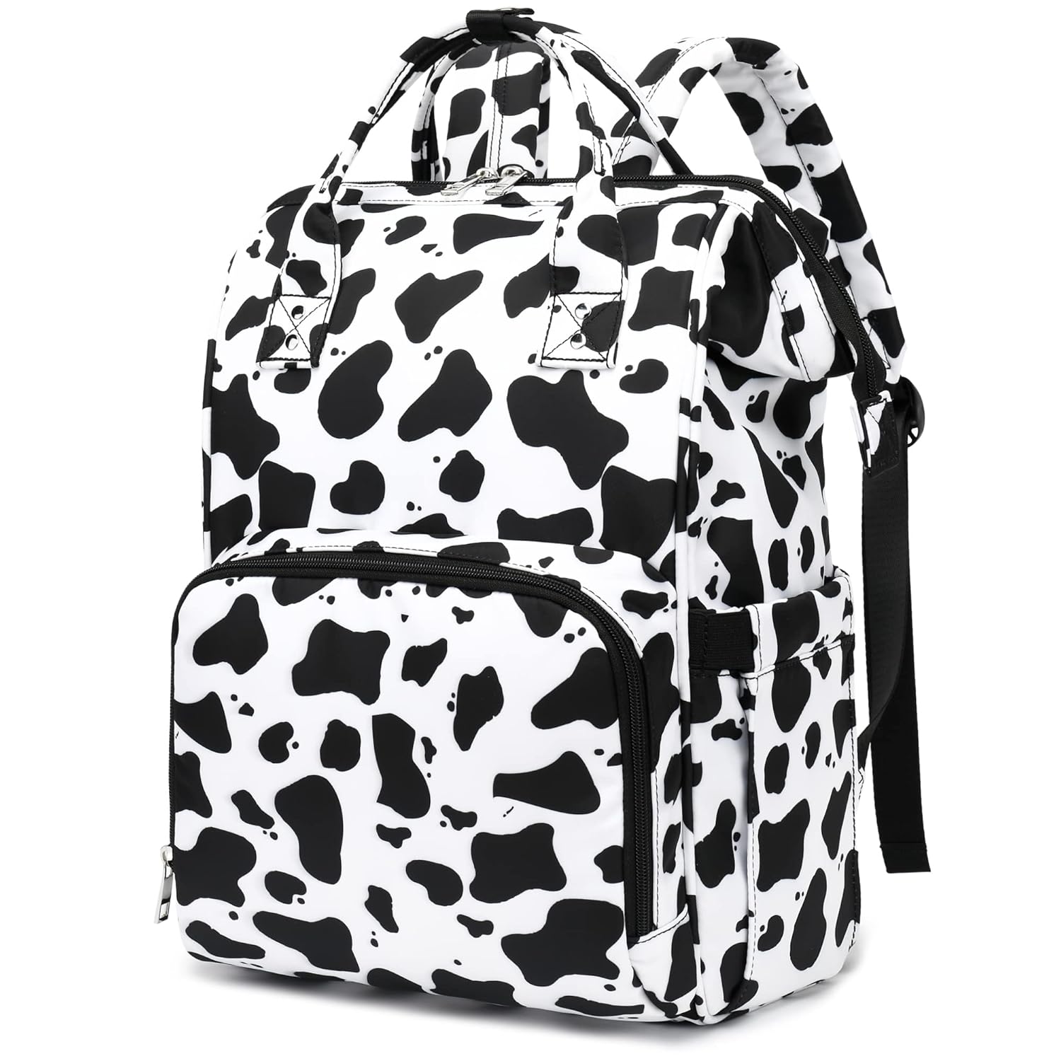Xunteny Cow Print Women Laptop Backpack College School Backpack Bookbag 15 6 Inch Computer Backpacks for Work Business