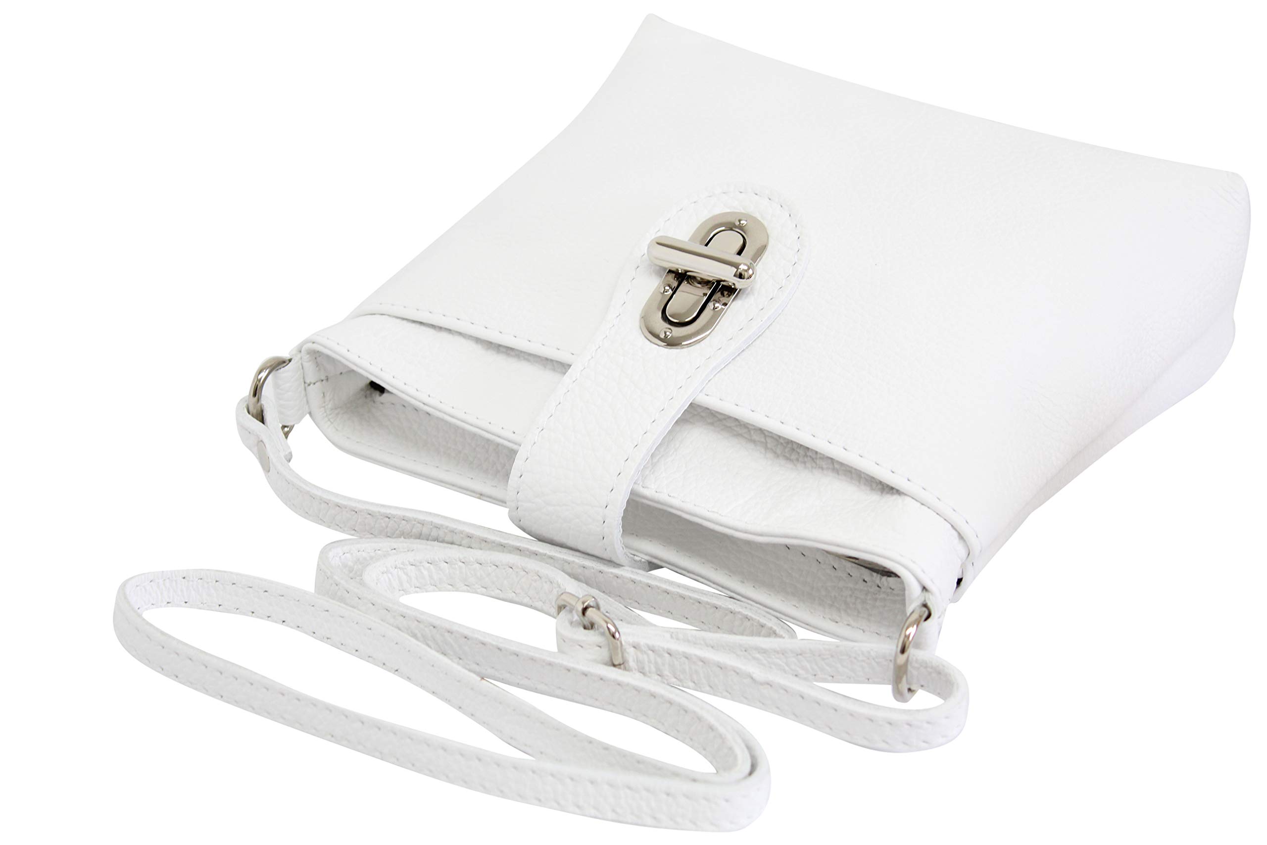 AMBRA Moda GL007 - Borsa a tracolla, borsa a spalla da donna in vera pelle