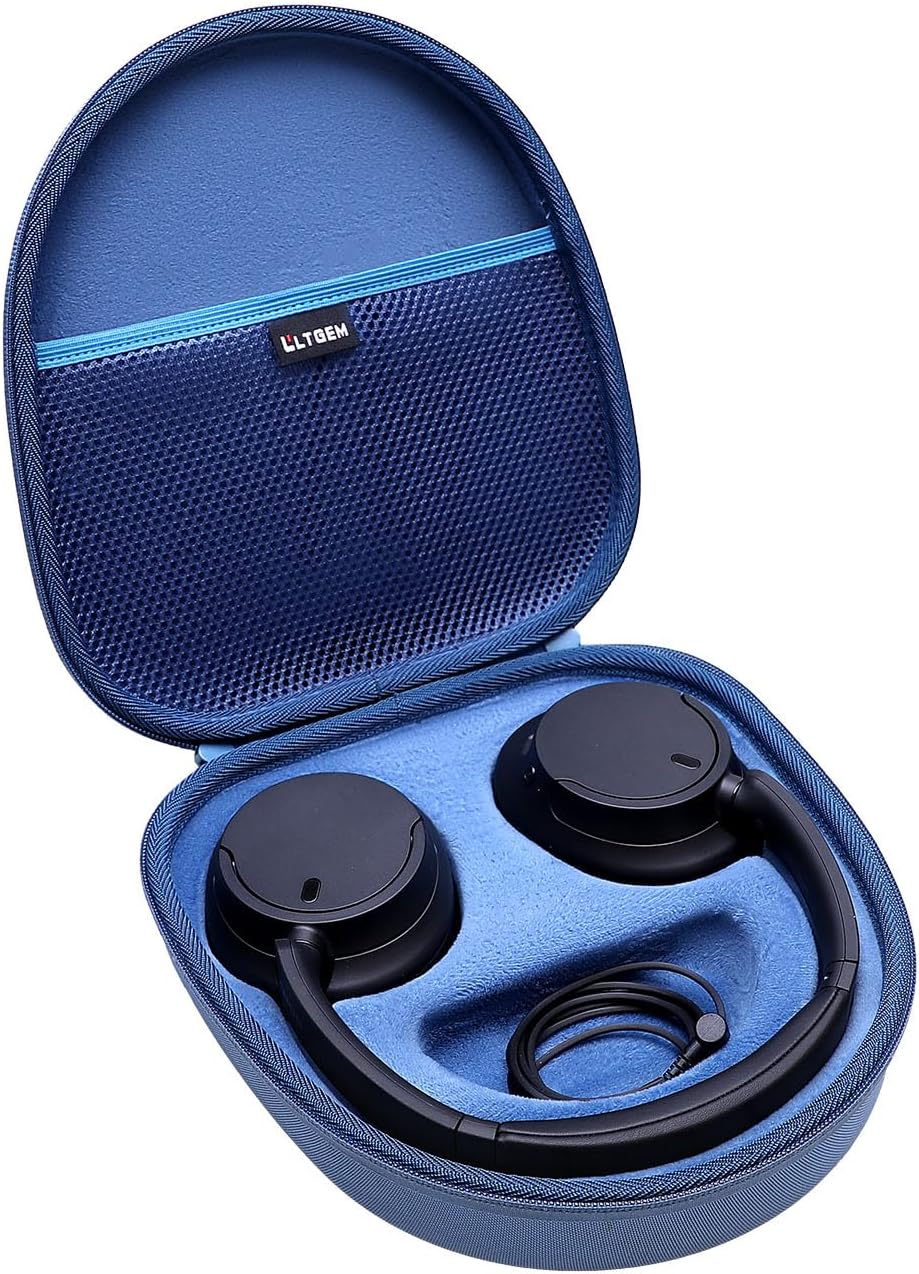 L LTGEM Hard Headphone Case for Sony WH-CH720N/ WH-CH700N/ WH-CH710N Wireless Noise Cancelling Headphones Portable Travel Headphone Storage Cover Bag Blue
