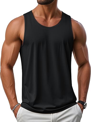MAGCOMSEN Men's UPF 50+ Tank Top Gym Workout Sleeveless Muscle Shirts Sun Protection Cut Off Shirts Summer Sleeveless T Shirt (ASIN B0DYJJ4Q5B), rank #8 by monthly sales volume for 'Under Armour Tank Top Men' on Amazon