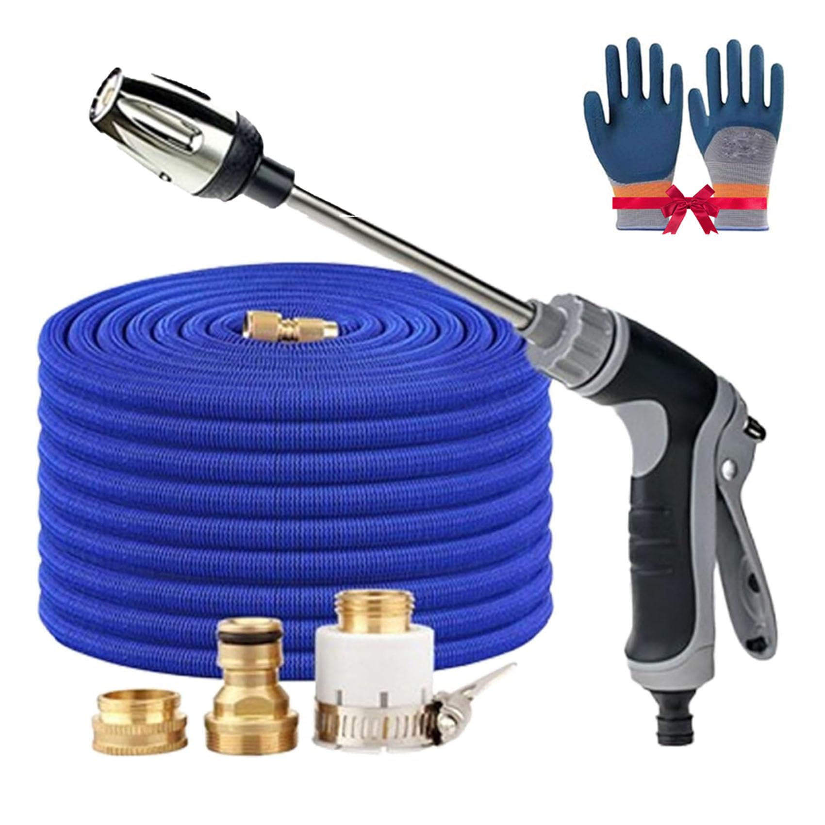 Pressure Washer, Hose Nozzle, Quick and Easy Installation, 360° Rotating for Three Spray Modes with Foam Pot, Compatible (with 50ft Water Pipe)
