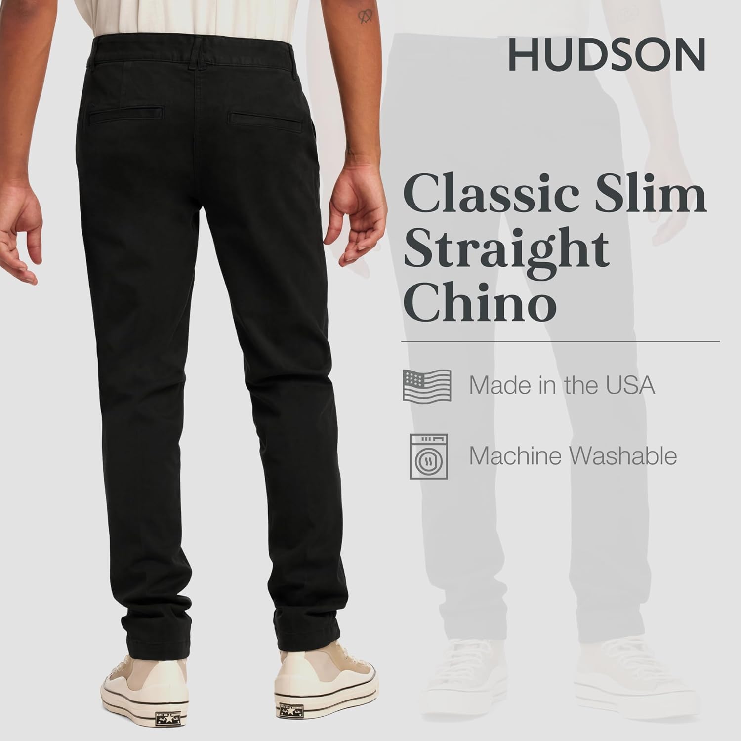 Hudson Mens Classic Slim Straight Chino - Image 3