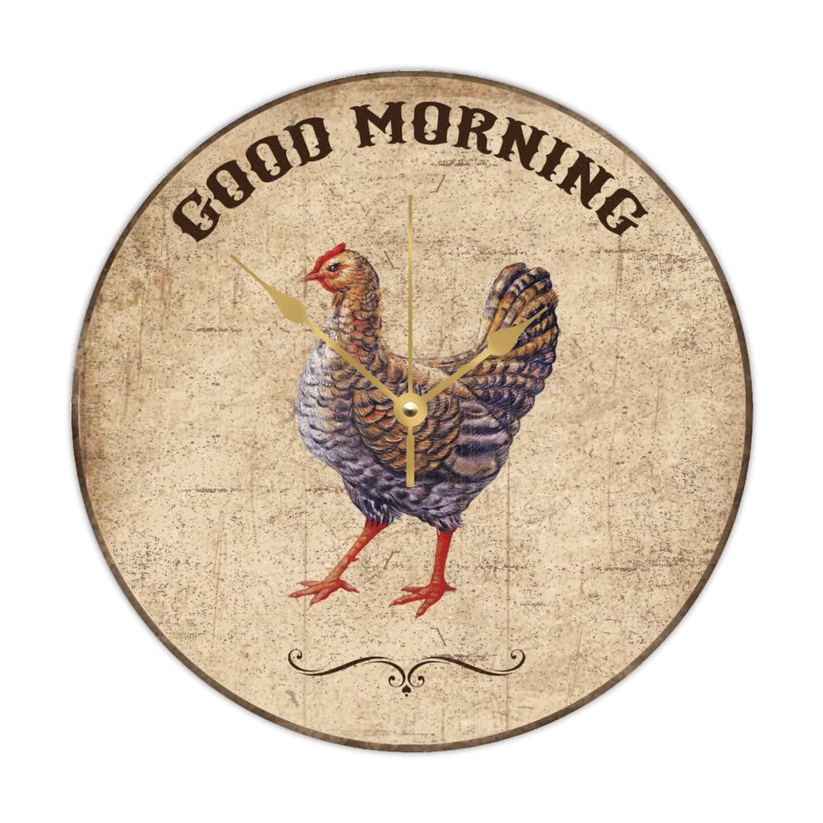 Horloge de ferme vintage Good Morning Clocks pour décorer une cuisine