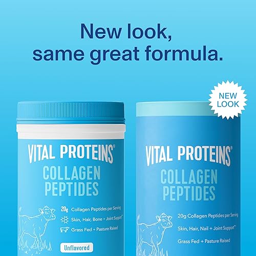 Miniatura 3 de Vital Proteins Péptidos de colágeno en polvo, promueve la salud del cabello, las uñas, la piel, los huesos y las articulaciones, sin sabor 9.33 onzas