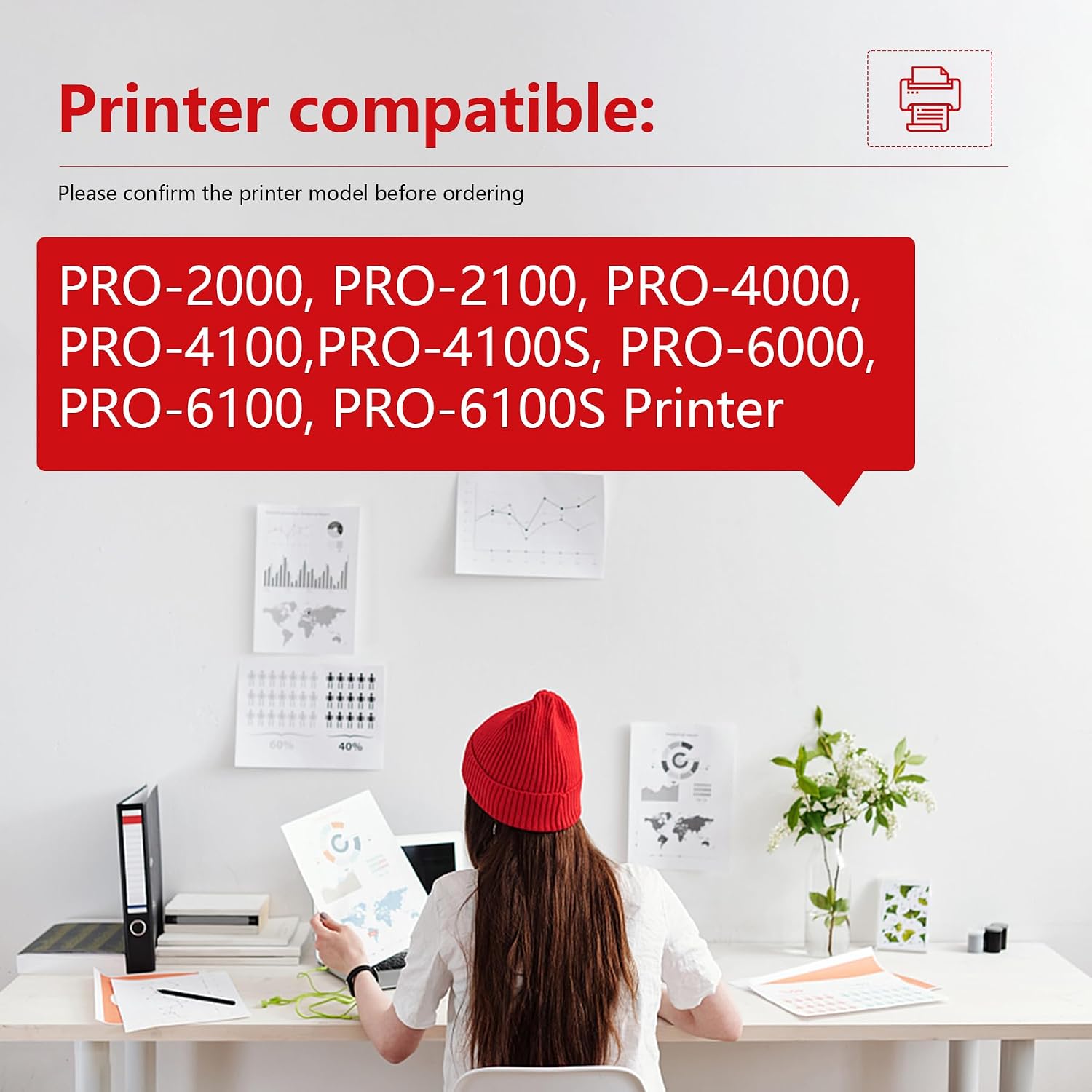 PFI-1300 Ink Tank 330ml 1-Pack (MBK) Replacement for PFI 1300 Ink Tank imagePROGRAF PRO-2000 PRO-2100 PRO-4000 PRO-4100S PRO-6000 PRO-6100S Printer