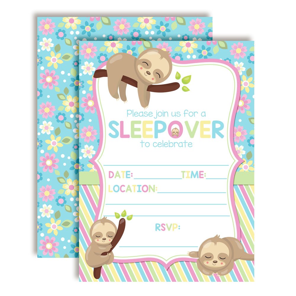 Invitaciones para fiestas de cumpleaños que crean recuerdos entrañables de fiestas de pijama