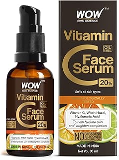 WOW Skin Science Vitamin C Serum for Skin whitenening - Brightening and Hyperpigmentation. Genuine 20% - 30ml
