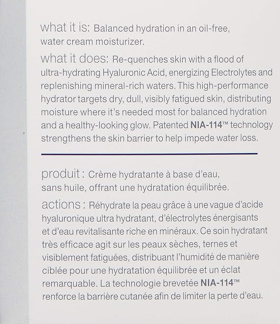 StriVectin Re-Quench Water Cream Hyaluronic, Electrolyte Moisturizer,1.7 oz