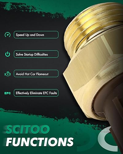 Miniatura 6 de SCITOO Sensor de temperatura del agua refrigerante 37760-P00-004 compatible con Acura Integra, 2002-2005 para Acura RSX, 1992-2005 para Honda Civic,