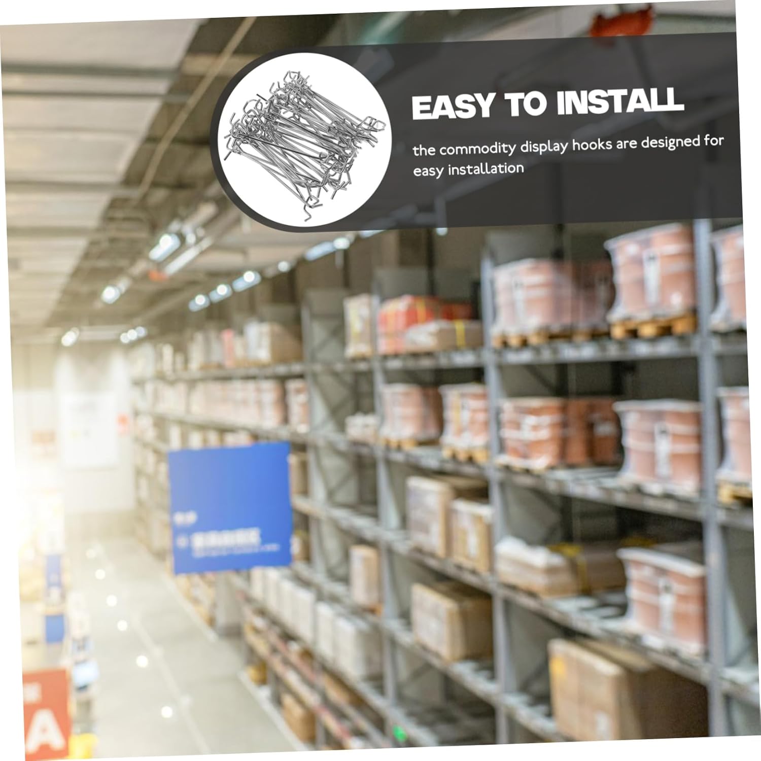 50pcs Utility Pegboard Hooks Heavy Duty Shelf Hooks for Supermarket Display Compatible Versatile Hangers for Home and Retail Use