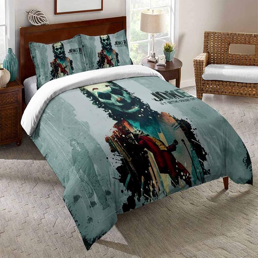 Crown - Set copripiumino per letto king size, in morbida microfibra con federe, motivo a quadretti, stile vintage, con copripiumino e federe