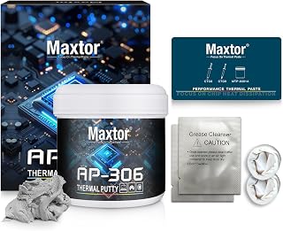 Maxtor AP-306 Thermal Putty – Non-conductiveThermal Pad Replacement for GPU/CPU/PC/iPhone/ PS4/ Xbox/VGA/ASIC(100g)