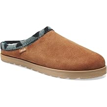 Sanuk Mens Cloud Lounger Slippers | Yoga Mat Footbed | Cozy Faux Shearling Lined House Slippers