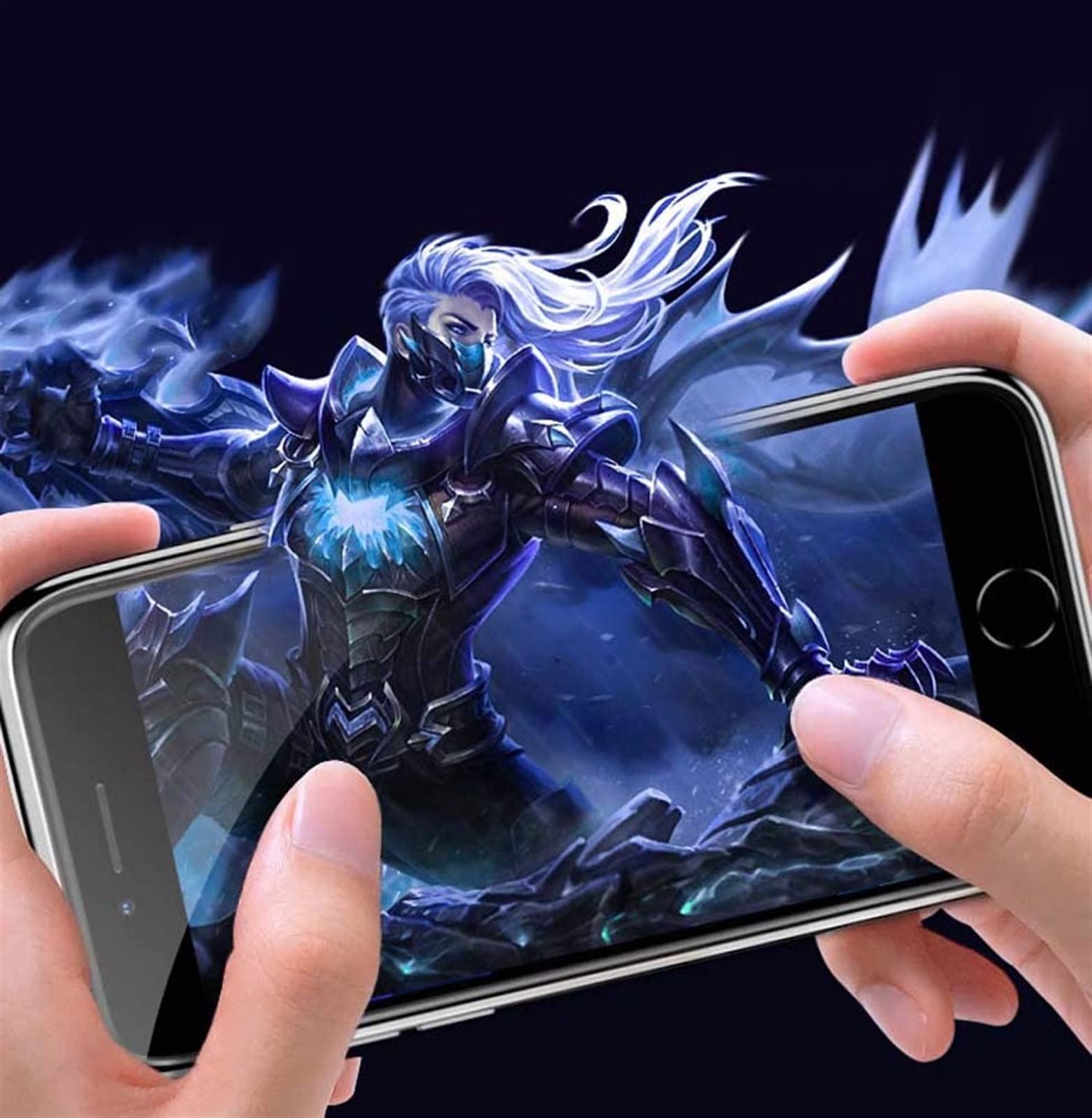 Funda magnética para Apple iPhone SE 2ND (2020) de 4.7 pulgadas, cubierta frontal y trasera de vidrio templado transparente, marco de aluminio (color: blanco)