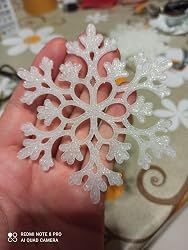 YUVKIN Merry Christmas Ghirlanda Fiocchi di Neve Banner YUVKIN Merry Christmas Ghirlanda Fiocchi di Neve Banner