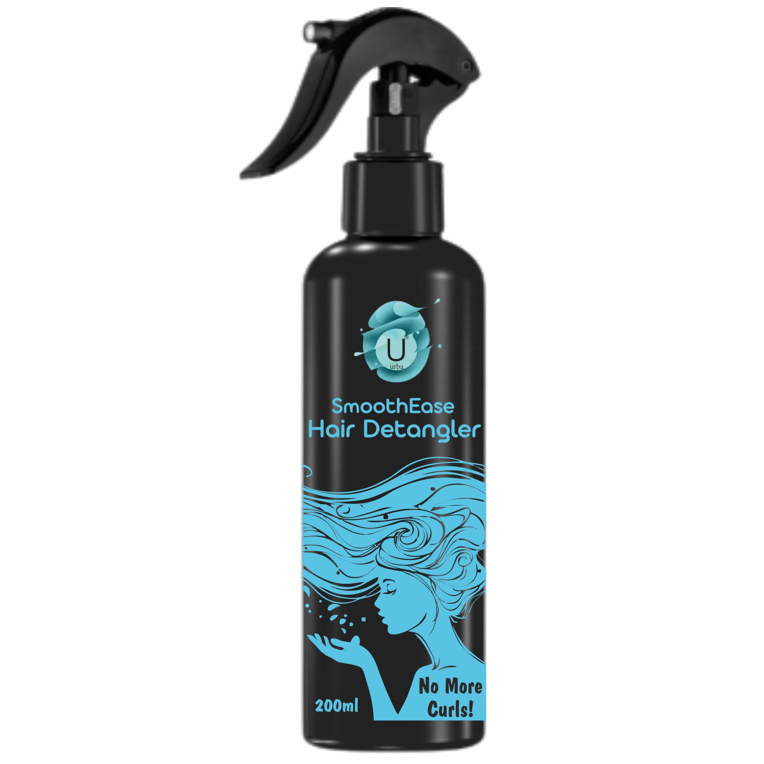 URBA Detangler Mist Spray 200 ml | Paraben & Sulfate Free | For Soft, Smooth & Tangle-Free Hair | Nourishing Leave-In Formula