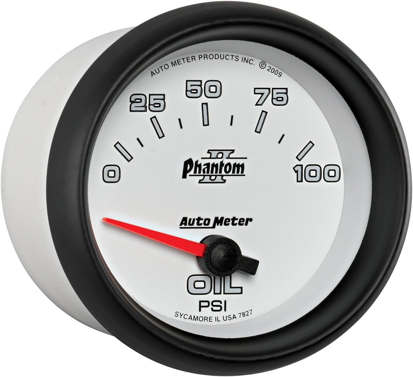 Review Auto Meter 7827 Phantom II 2-5/8" 0-100 PSI Short Sweep Electric Oil Pressure Gauge