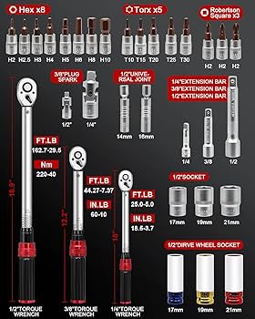 oto‼️3/8アダプター付き Digital Torque Wrench 1/4'' 3/8'' 1/2 '' Electronic Torque