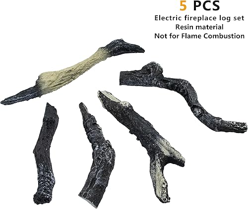 Miniatura 2 de Madera de fuego simulada de resina, 5 piezas