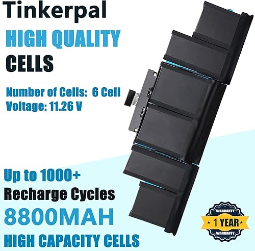 Miniatura 2 de Batería para portátil A1494 compatible con MacBook Pro de 15 pulgadas, Retina A1398, finales de 2013, mediados de 2014, principios de 2015, versión