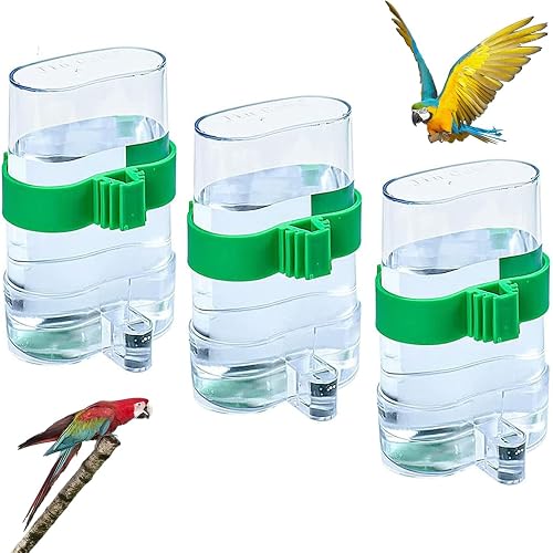 3 Piezas Pájaros Dispensadora de Agua, para Periquitos, Loros