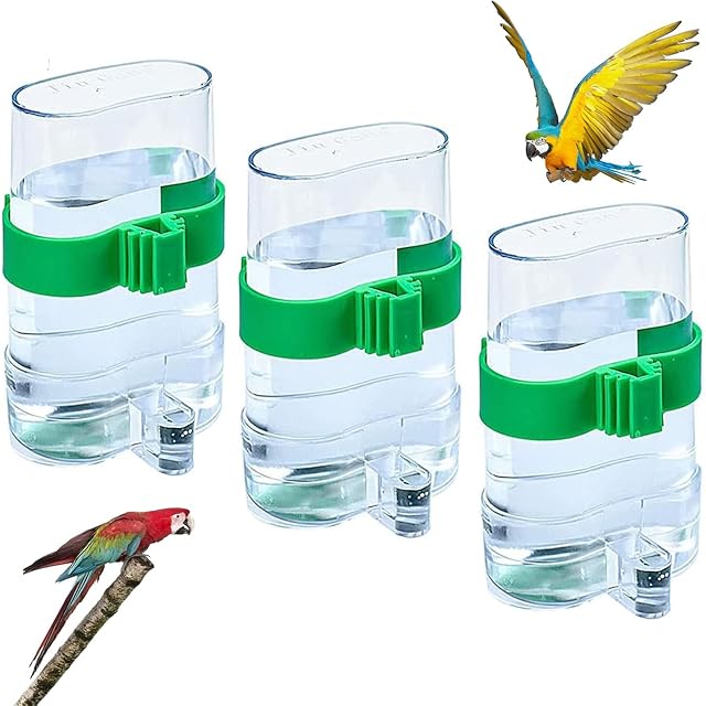3 Piezas Pájaros Dispensadora de Agua, para Periquitos, Loros