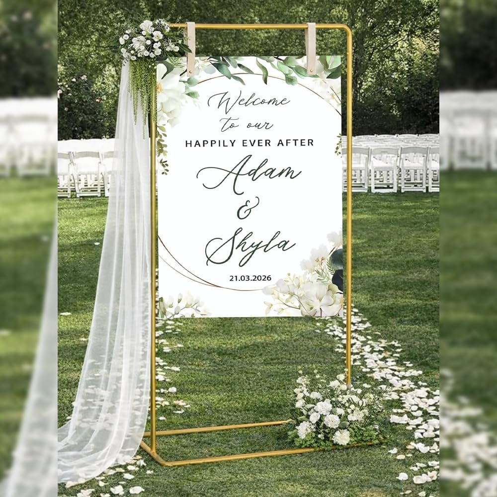 Amazon.com: Theme My Party Customized Wedding Welcome Sign