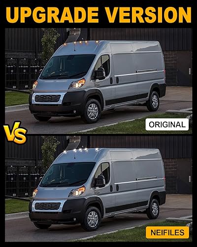 Miniatura 3 de Luces LED blancas para techo de cabina compatibles con Dodge RAM ProMaster 150025003500 2014-2020, luces LED de marcación de liquidación