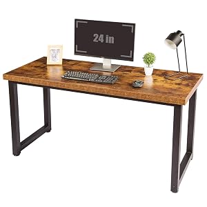 TOPSKY Computer Desk 59 inch Large Office Desk Gaming Desk Writing Desk Large Legroom Metal Frame 1 88