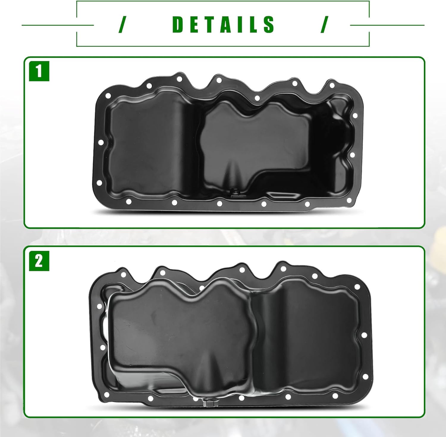 264-048 Lower Engine Oil Pan Sump with Drain Plug Compatible with Ford Escape 2001-2004 Focus 2000-2004 Mazda Tribute 2001-2004 Replaces YS4Z6675AA