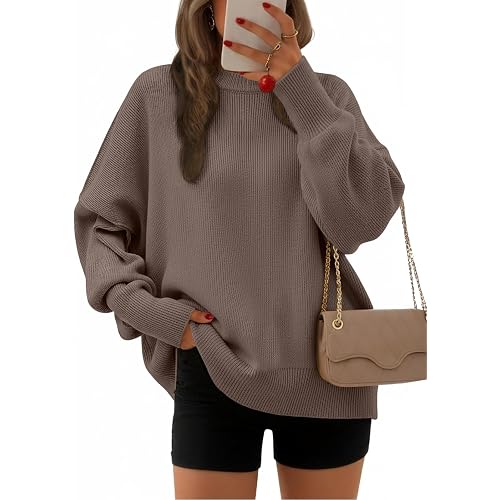EFAN Womens Oversized Sweaters Batwing Sleeve 2026 Fall Fashion Outfits