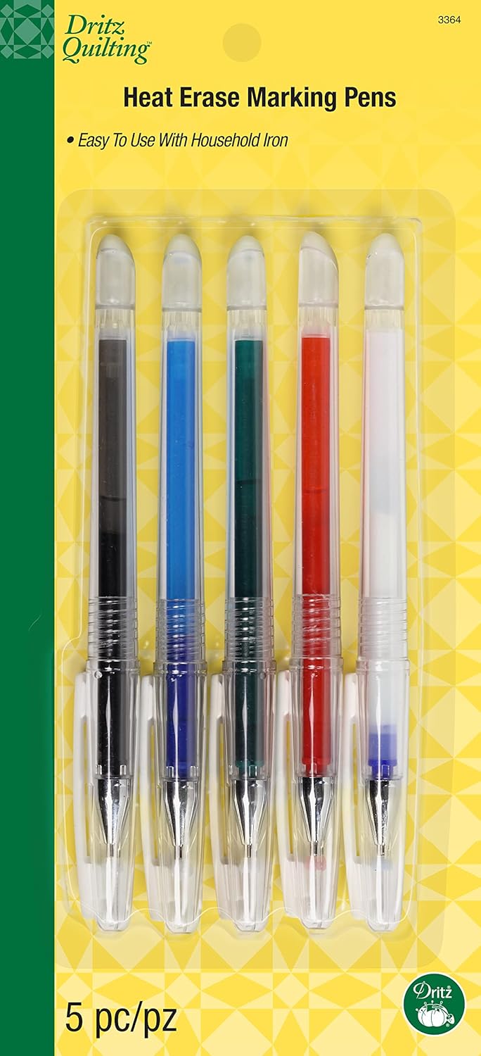 Dritz Quilting Heat Erase Pens 5 Ct Amazon.in Home & Kitchen