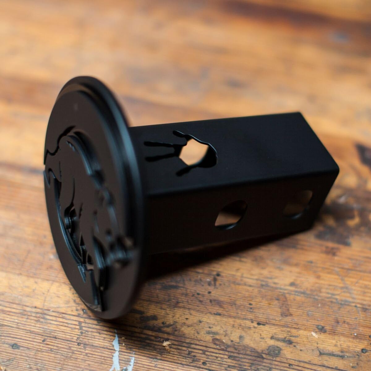 Cubs Trailer Hitch Cover - Steel & Powder Coated -Blacked Out