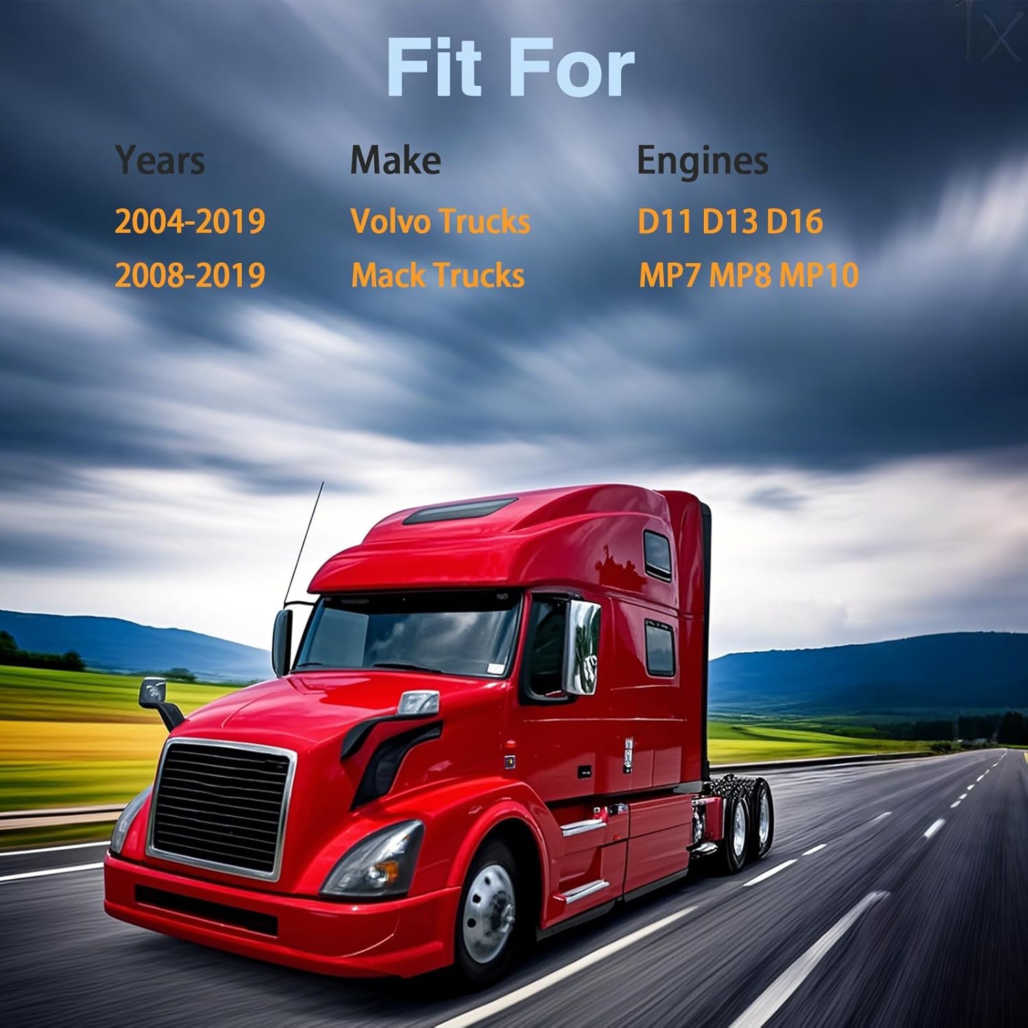 EVRBUL Radiator Coolant Drain Hose Compatible with Volvo & Mack Trucks, Coolant Drain Tool Fit for 2004-2019 Volvo with D11 D13 D16 & 2008-2019 Mack Truck with MP7 MP8 MP10 Replace# 9996049