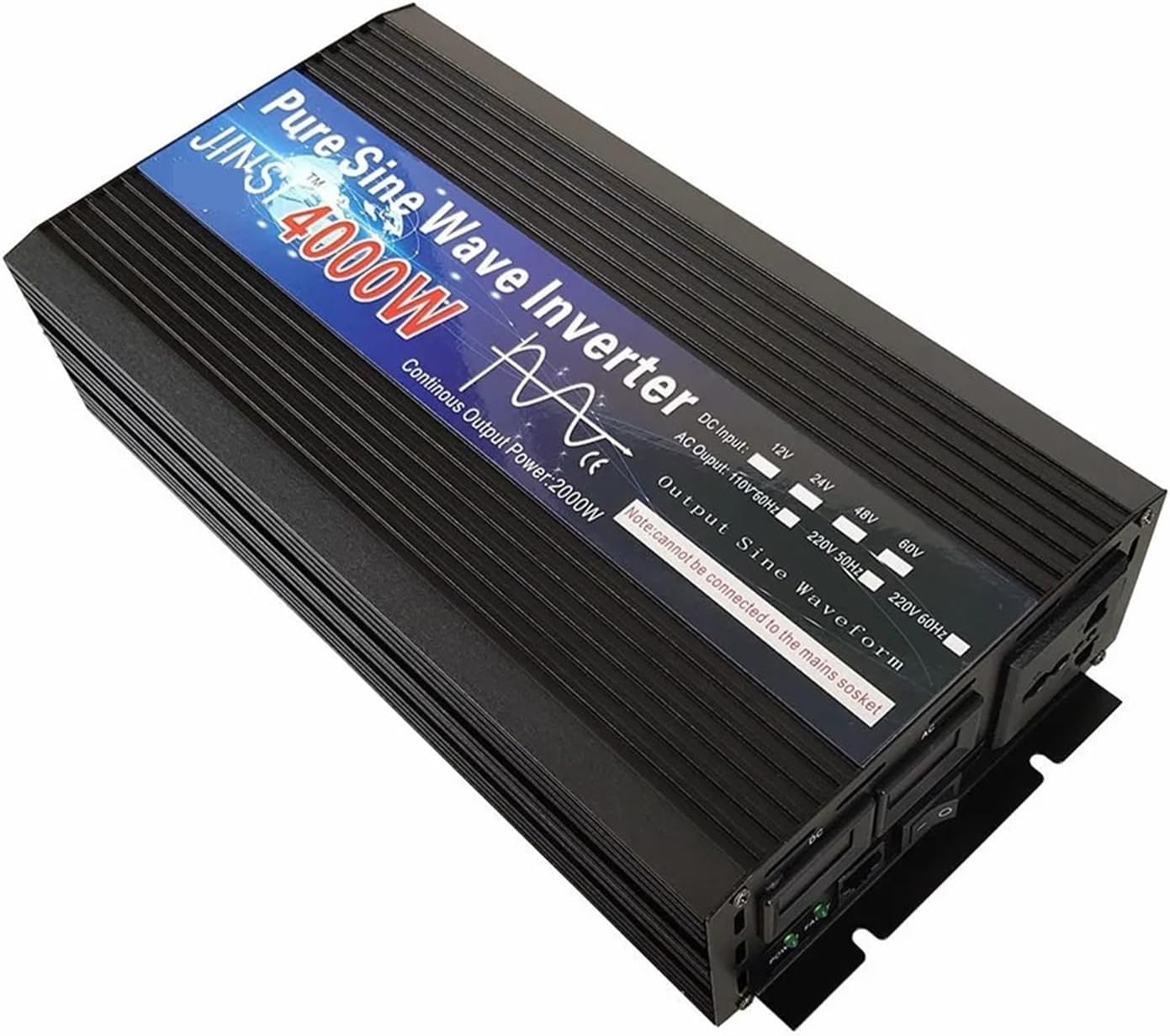 Pure Sine Wave 12V 24V 220V 3000W 4000W Power Car Inverter 24V 220V Micro Inversor Voltage Solar Energy Converter DIY(3000W,12V_220-240V 50HZ)
