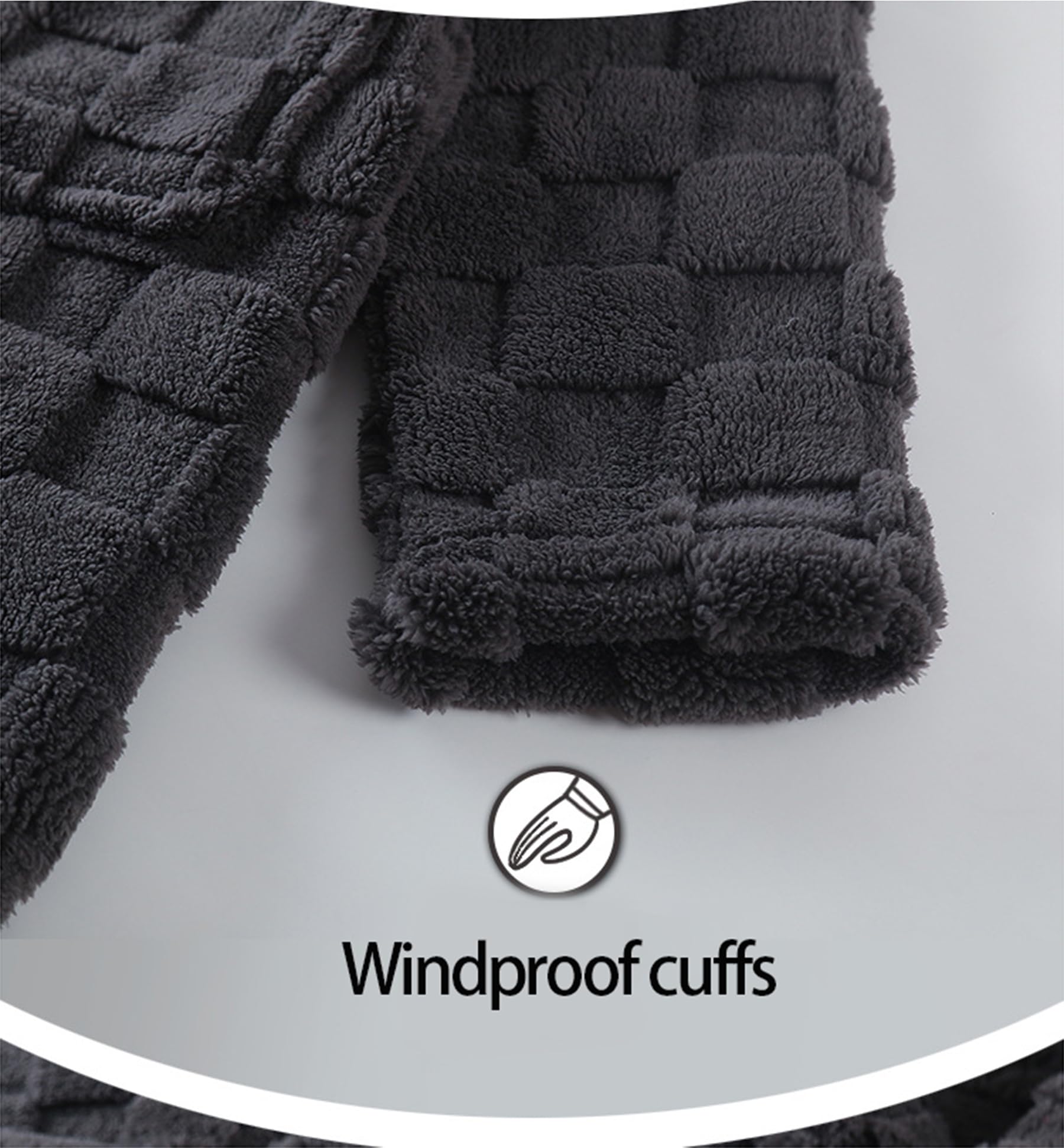 Invierno Albornoz de Terciopelo Coral Albornoz Invierno Bata de baño de Manga Larga de Alto Grado de Gran tamaño de la casa