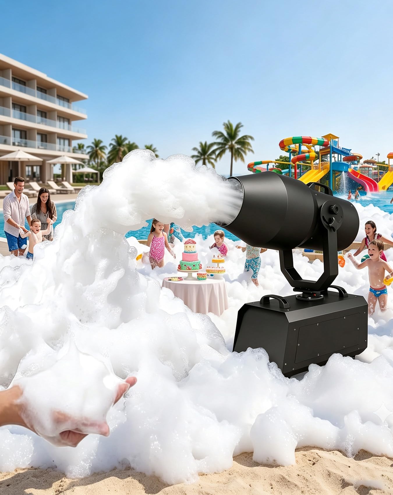 Kindevieft Foam Bubble Machine | Fast Thick Bubbles Flightcasepackaging