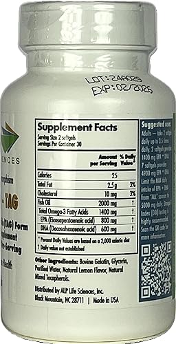 Miniatura 2 de Suplemento de aceite de pescado TAG Omega 3 - 60 unidades