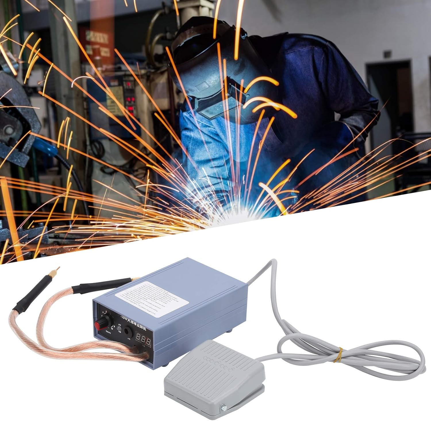 Spot Welding Machine 5000W Spot Welding Machine, 5000W Equipment Having High Power for DIY Enthusiasts 0.2MM Strip Battery