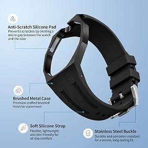 Amazon.com: Luxury Aluminum Case Band Mod Kit Compatible with AP