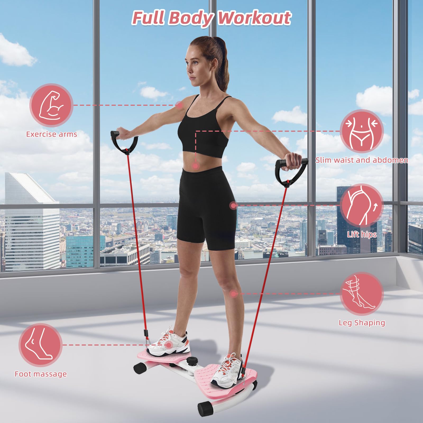 Twist Disc Board, maszyna do skręcania talii, stół do ćwiczeń brzucha dla kobiet Waist Whisper