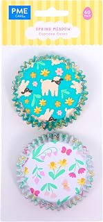 PME Easter Foil-lined Cupcake Cases - Spring Meadow, Set of 60