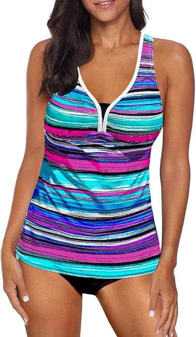 Elegancity Tankini-Badeanzüge für Damen Tankini-Set Badeanzüge für