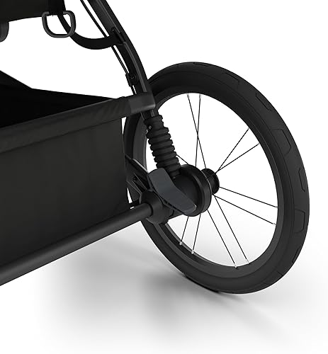 Miniatura 12 de Thule Glide 3 - Cochecito todo terreno y para correr, ligero, neumáticos llenos de aire, freno de mano giratorio, rueda delantera fija